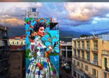 Η τοιχογραφία του Κλεομένη Κωστόπουλου που διεκδικεί με ανοιχτή ψηφοφορία τον παγκόσμιο τίτλο Best Mural of the World 2025