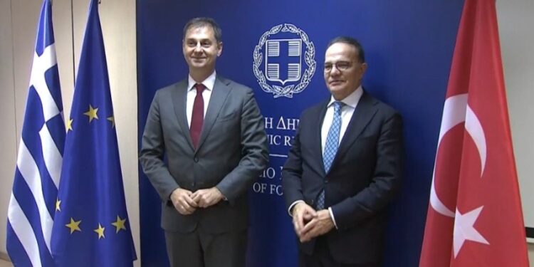 Πρόοδο στη «Θετική Ατζέντα» διαπιστώνουν οι υφυπουργοί Εξωτερικών Ελλάδας και Τουρκίας