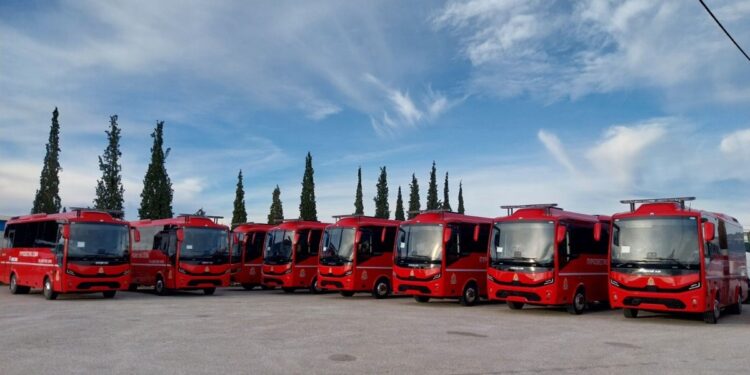 ERGOTRAK: Παράδοση 15 λεωφορείων Otokar Navigo T στην Πυροσβεστική