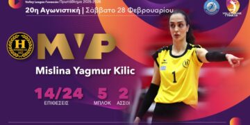 Volley League Γυναικών: Η Κίλιτς MVP της 20ης αγωνιστικής - www.ertsports.gr