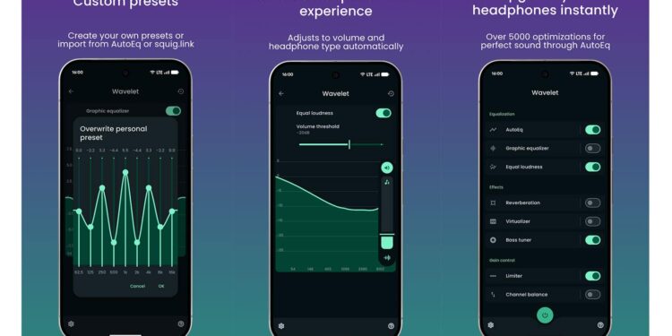 Wavelet EQ Android &alpha;&kappa;&omicron;&upsilon;&sigma;&tau;&iota;&kappa;ά