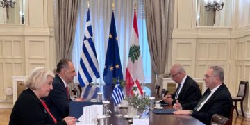 Συνάντηση Γ. Γεραπετρίτη με τον αντιπρόεδρο του Λιβάνου, Τ. Μιτρί