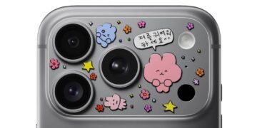 iPhone 17 Pro with stickers - Apple ad