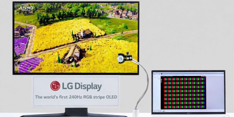 LG RGB OLED 240Hz panel