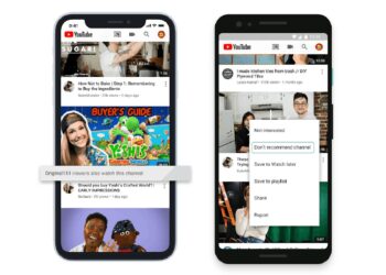 YouTube feed
