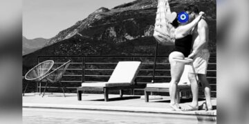 Δανάη Μπάρκα: Το γλυκό φιλί με τον Φάνη Μπότση δίπλα στην πισίνα