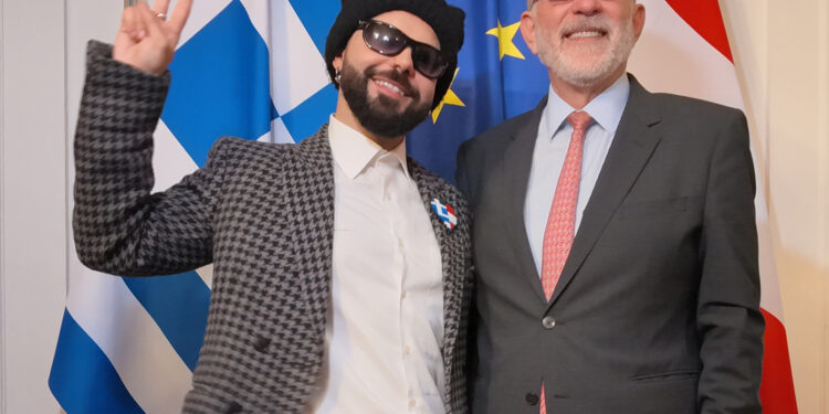 Eurovision 2026: Ο πρέσβης της Ελλάδας στην Αυστρία υποδέχθηκε τον Akyla και την ελληνική αποστολή σε μια ξεχωριστή εκδήλωση