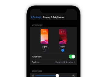 iOS Dark mode extend mode