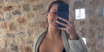 Η Μαριγκόνα έκανε μία άτσαλη βουτιά σε πισίνα και χτύπησε στην κοιλιά