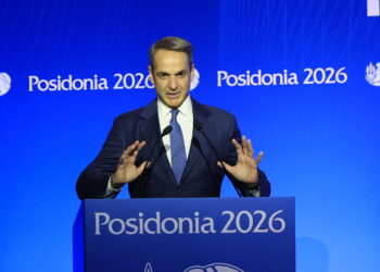 [387401] ΕΓΚΑΙΝΙΑ ΤΗΣ ΔΙΕΘΝΟΥΣ ΝΑΥΤΙΛΙΑΚΗΣ ΕΚΘΕΣΗΣ "ΠΟΣΕΙΔΩΝΙΑ 2026" ΠΑΡΟΥΣΙΑ ΤΟΥ ΠΡΩΘΥΠΟΥΡΓΟΥ ΚΥΡΙΑΚΟΥ ΜΗΤΣΟΤΑΚΗ  (ΓΙΩΡΓΟΣ ΚΟΝΤΑΡΙΝΗΣ / EUROKINISSI)