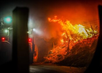 Προσαγωγή υπόπτου για τη φωτιά στο Ωραιόκαστρο Θεσσαλονίκης - ertnews.gr