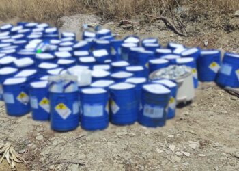 Θεσσαλονίκη: Έριχναν απόβλητα από συσκευασίες για σπινθηρογραφήματα σε υπαίθριο χώρο στο Φίλυρο