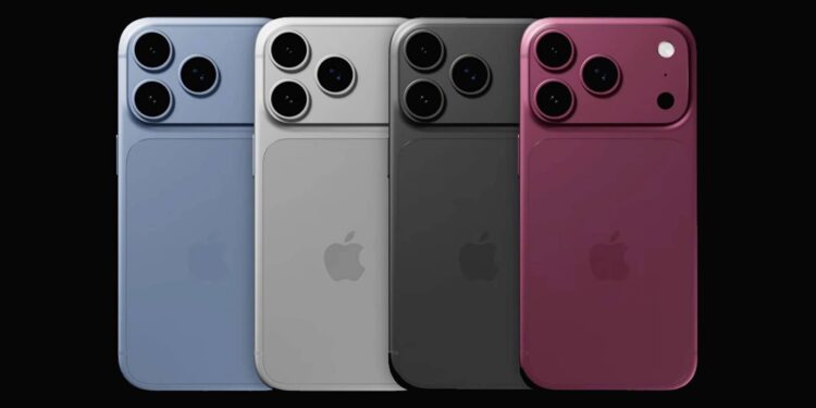 iPhone 18 Pro family render