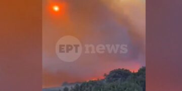 Φωτιά στην Πάρο: Μαίνονται θυελλώδεις άνεμοι – Σε κατάσταση αυξημένης επιφυλακής το νησί