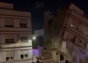 Ισπανία: Τρομακτικό βίντεο από τη στιγμή που τριώροφη πολυκατοικία καταρρέει στην Βαλένθια - Άμεσα εκκένωσαν οι ένοικοι