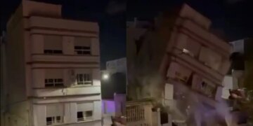 Ισπανία: Τρομακτικό βίντεο από τη στιγμή που τριώροφη πολυκατοικία καταρρέει στην Βαλένθια - Άμεσα εκκένωσαν οι ένοικοι