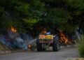 Σε ύφεση η φωτιά στο Μουζάκι Ηλείας - Μάχη με τις διάσπαρτες εστίες - ertnews.gr