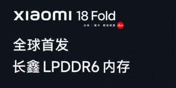 Xiaomi 18 Fold LPDDR6