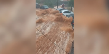 Μάνη: Έντονα πλημμυρικά φαινόμενα από ισχυρό μπουρίνι, έπεσαν 140 τόνοι νερού ανά στρέμμα – Γυναίκα τραυματίστηκε από κεραυνό