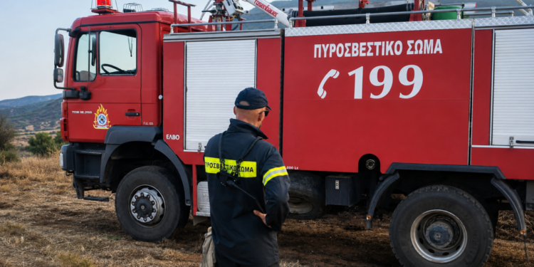 Φωτιά στο Σπήλαιο Ορεστιάδας – Σηκώθηκε ελικόπτερο