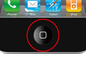iphone 4 home button highlighted