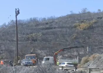Κεφαλονιά: Χωρίς ρεύμα πυρόπληκτες περιοχές – Αγώνας δρόμου για την αποκατάσταση ηλεκτροδότησης και υδροδότησης