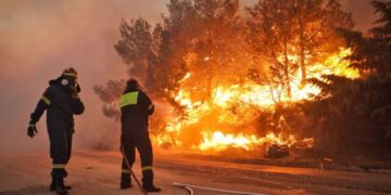 Μάχη με τις φλόγες στον Άγιο Βλάσιο Βοιωτίας: Ενισχύθηκαν οι επίγειες δυνάμεις – 92 πυροσβέστες στο μέτωπο