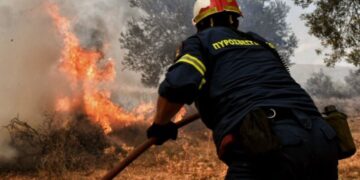 Ο χάρτης πρόβλεψης κινδύνου πυρκαγιάς για αύριο Τρίτη 18 Αυγούστου