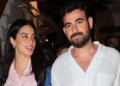 Νίκος Πολυδερόπουλος και Βαλάσια Συμιακού σε βόλτα με το μωρό τους στα Ματογιάννια της Μυκόνου