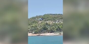 Ελικόπτερο προσγειώθηκε σε παραλία των Σπετσών – Παρενέβη ο εισαγγελέας