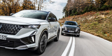 Συγκριτική δοκιμή: Hyundai Tucson 1,6T Hybrid 4WD vs Renault Austral E-Tech 200 PS