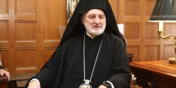 Συνάντηση Αρχιεπισκόπου Αμερικής με τη Δόμνα Μιχαηλίδου στη Νέα Υόρκη