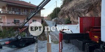 Καστοριά: Ανατροπή οχήματος με τραυματισμό ηλικιωμένου οδηγού στον Απόσκεπο