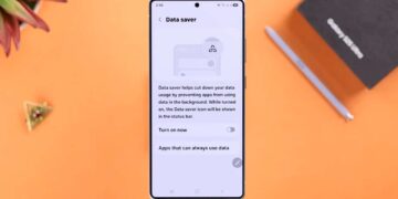 Samsung data saver triangular