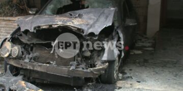 Εμπρηστική επίθεση στου Ζωγράφου: Έκαψαν ολοσχερώς αυτοκίνητο αντιδημάρχου – Βρέθηκε μπιτόνι με βενζίνη