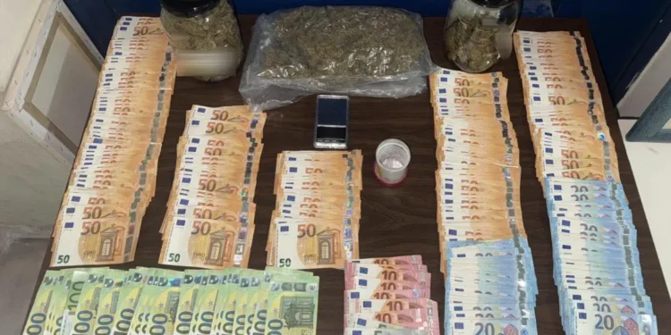 Άγιος Παντελεήμονας: Δύο συλλήψεις για διακίνηση ναρκωτικών – Κατασχέθηκαν πάνω από 2 κιλά κάνναβης και κοκαΐνη