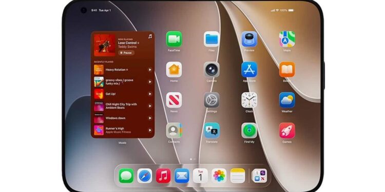 iPhone Fold render