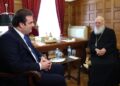 Συνάντηση του Αρχιεπισκόπου Ιερωνύμου με τον  Κυριάκο Πιερρακάκη