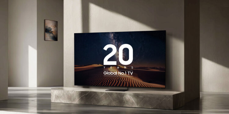 Samsung global TV No.1 20 years