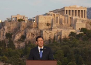 Live η ομιλία του Μάρκο Ρούμπιο στην Πνύκα: «Υπόδειγμα συμμάχου η Ελλάδα»