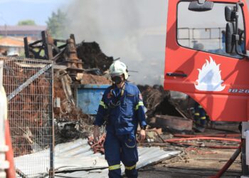 Φωτιά σε χώρο ανακύκλωσης στον Ασπρόπυργο - Επιχειρεί η Πυροσβεστική - ertnews.gr