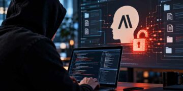 Antrhopic Breach Cyberpunk Hacker's Desk