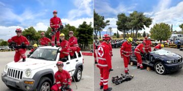 Ελληνικός Ερυθρός Σταυρός: Ευρείας κλίμακας εκπαίδευση για τον απεγκλωβισμό τραυματιών από τροχαία ατυχήματα