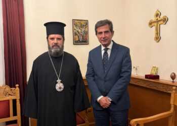 Συνάντηση στα Τίρανα του υπουργού Μακεδονίας – Θράκης Κώστα Γκιουλέκα με τον Αρχιεπίσκοπο Αλβανίας Ιωάννη