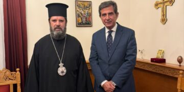 Συνάντηση στα Τίρανα του υπουργού Μακεδονίας – Θράκης Κώστα Γκιουλέκα με τον Αρχιεπίσκοπο Αλβανίας Ιωάννη